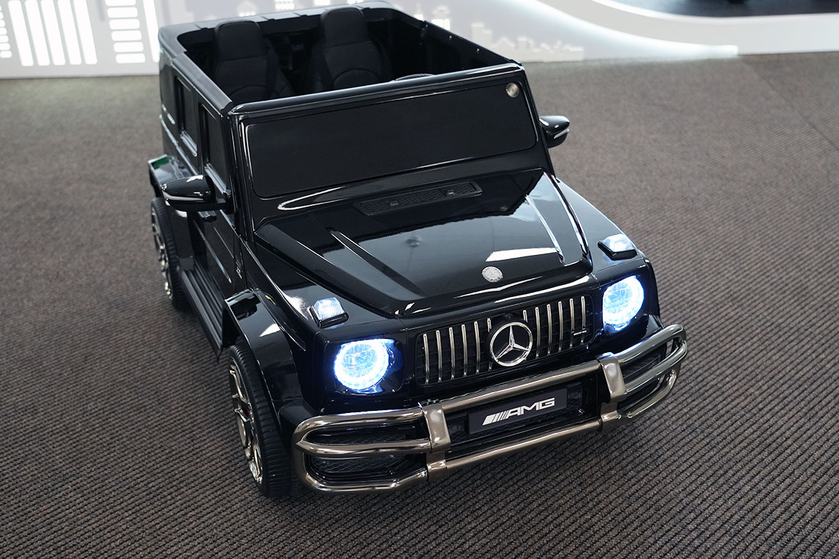 Электромобиль Mercedes-AMG G63, чёрный Электрокар входит в стоимость праздничной программы 